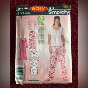 Simplicity PATTERN Pajama Set